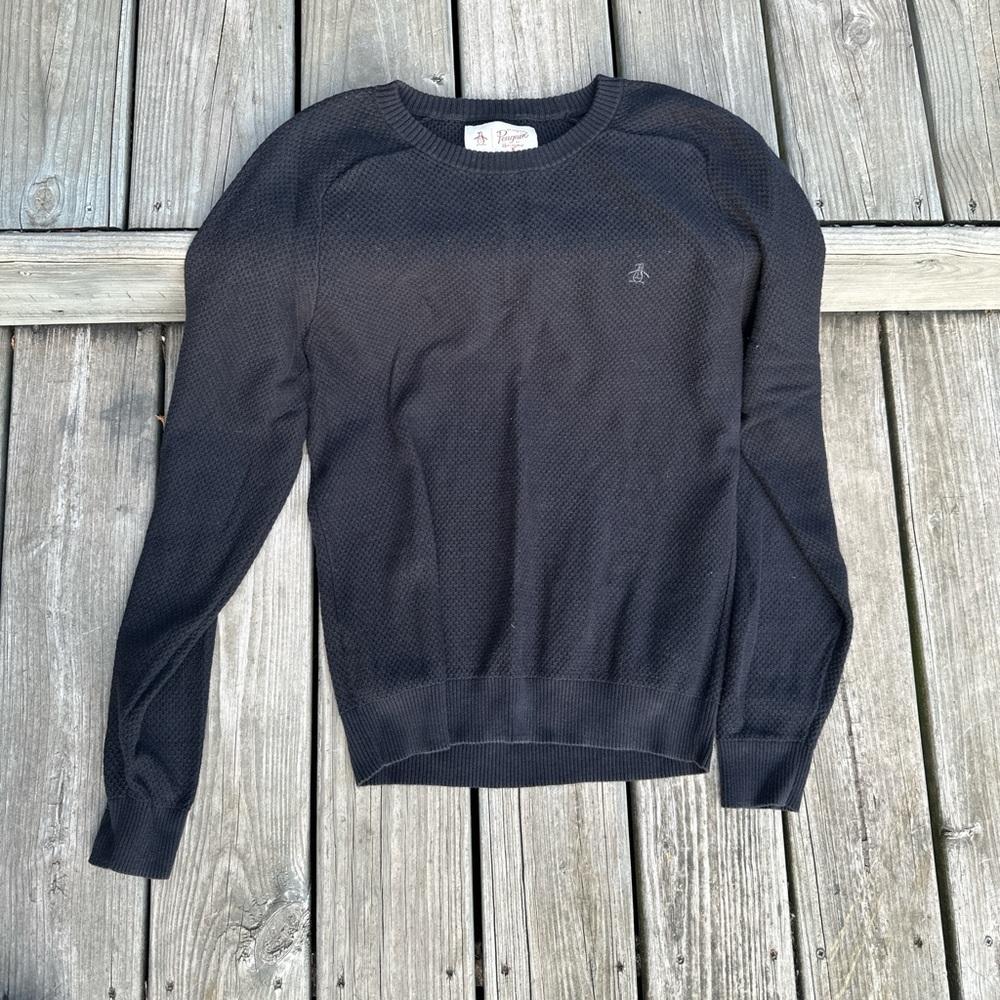 Original Penguin Men's‎ Dark Gray Crewneck Sweater